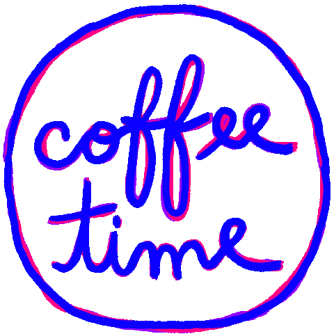 Coffee Time Break Sticker by adobetrisha