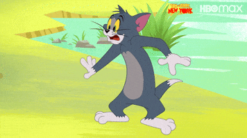 Cartoon gif. Tom from Tom and Jerry stares in shock at something, his eyes going wide. He goes slack jawed and his jaw literally drops to the floor while his arms fall to his side.