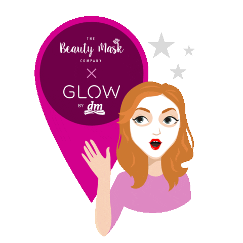 Face Glow Sticker by The Beauty Mask Company®