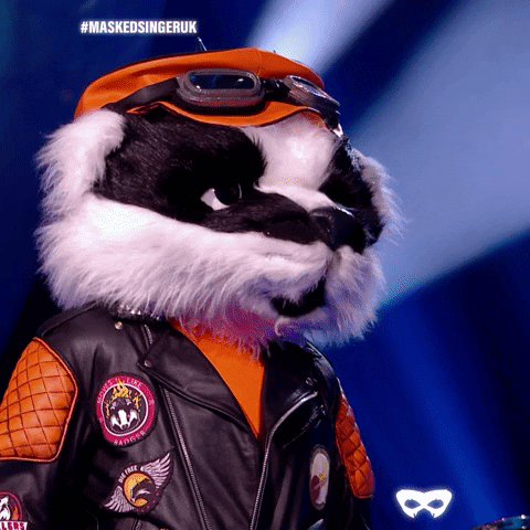 Badger GIF by The Masked Singer UK