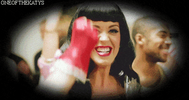 Excited Katy Perry animated GIF