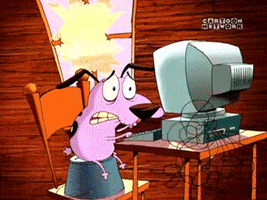 courage the cowardly dog lol GIF