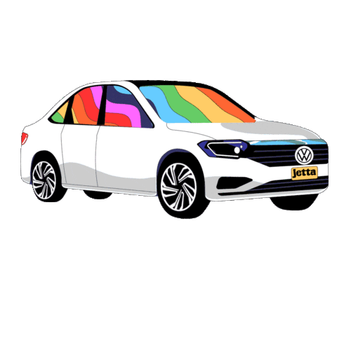 Rainbow Luces Sticker by volkswagenmx
