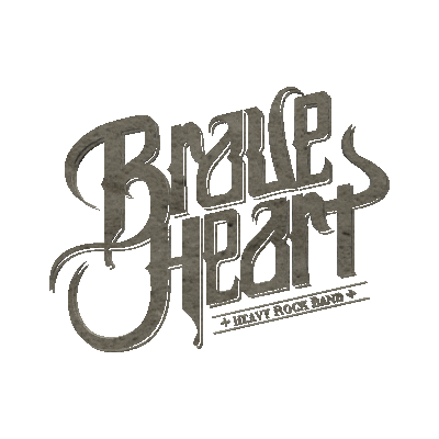 Brave Heart Rock Sticker