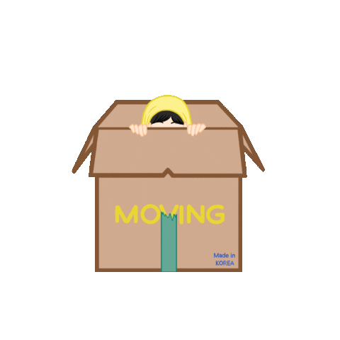 Box Moving Sticker by yemsstudio
