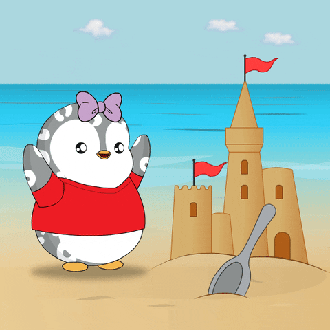 Beach Day Fun GIF by Pudgy Penguins
