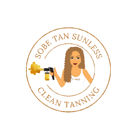 Spraytan Sticker by Sobe tan by Fabiola