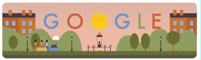 parachute google doodle GIF by Digg
