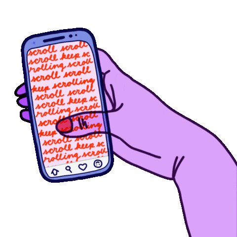 Bored Social Media Sticker