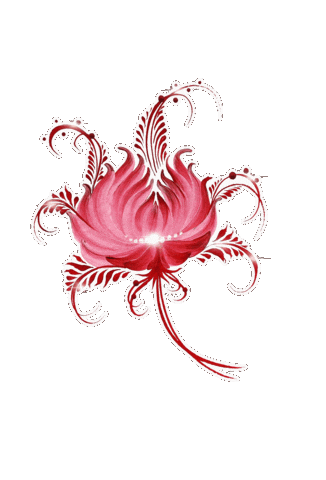 Hand Drawing Flowers Sticker