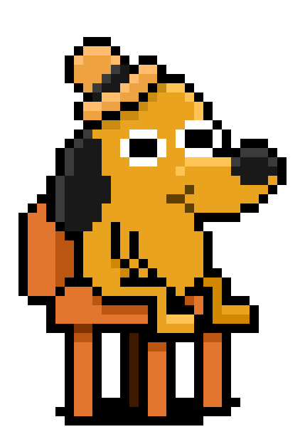 Dog This Is Fine Sticker for iOS & Android
