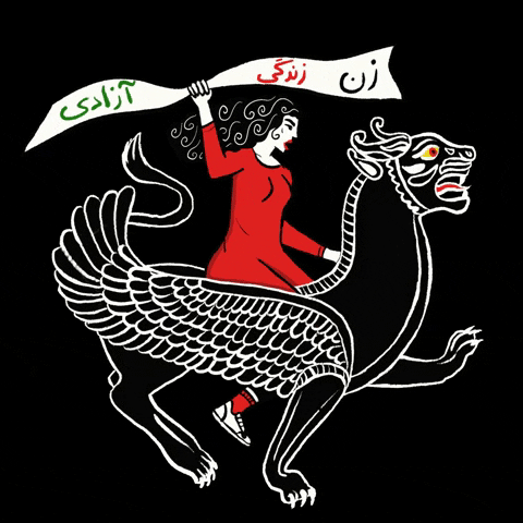 ghazalehrastgar iran mahsaamini womanlifefreedom مهساامینی GIF