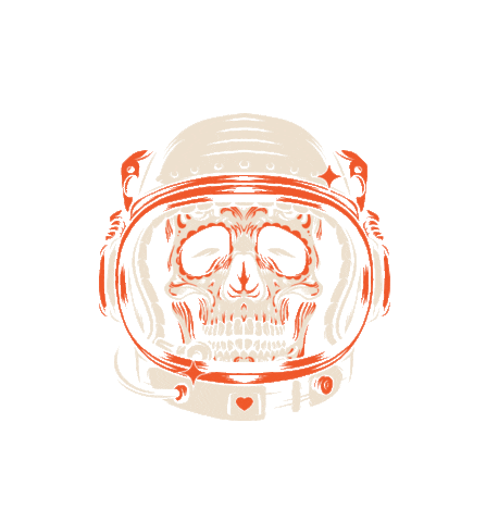 Mexico Spaceman Sticker by Flarespace