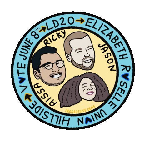 LD- 20 Progressives Democrats Sticker