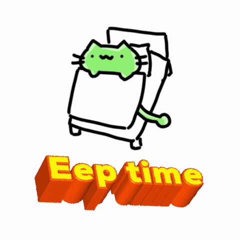 Good Night Cat GIF