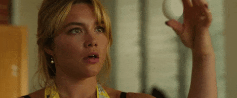 Florence Pugh Egg Crack GIF by Don't Worry Darling