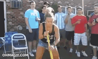 girl fail GIF
