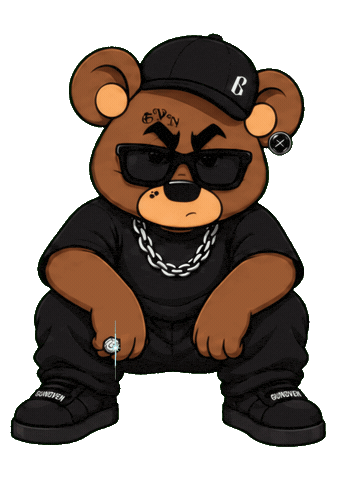 Bear Hiphop Sticker by Gunoven