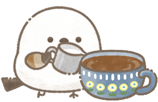 Coffee Bird Sticker