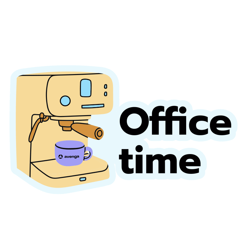 Coffee Office Sticker by AvengaUA
