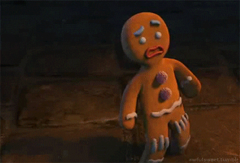 scared gingerbread man GIF sex toys