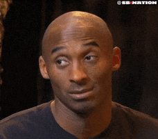 Celebrity gif. Kobe Bryant giving an uncomfortable grin and nod in agreement.