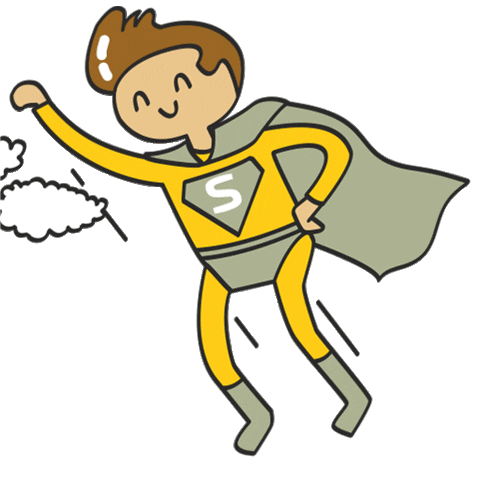 Happy Superhero Sticker by Greenovea