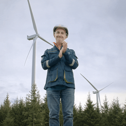 Wind Power Smile GIF by EDF Officiel