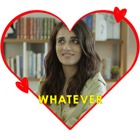 Radhika Madan Whatever Sticker by Netflix's Feels Like Ishq