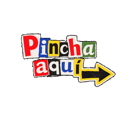 Arrow Pincha Aqui Sticker by Raveloteca;