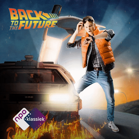 Back To The Future Car GIF by NPO Klassiek