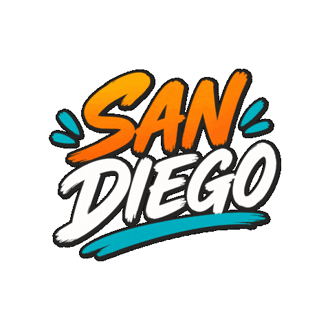 San Diego California Sticker by Redideo Studio - Creative Agency San Diego
