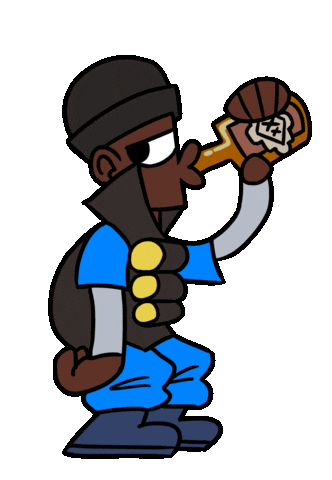 Team Fortress 2 Drinking Sticker