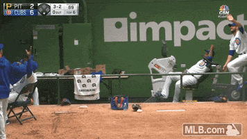 warming up chicago cubs GIF by MLB