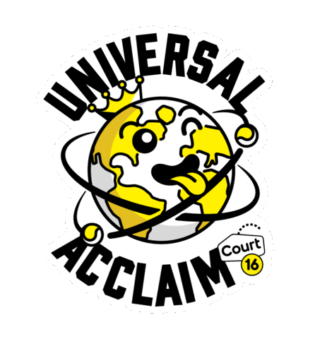 World Universe Sticker by Court 16 - Tennis & Pickleball