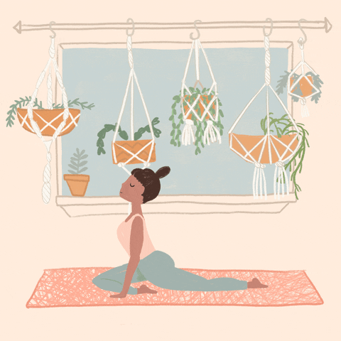 Yoga Plants GIF by Ash Sta. Teresa