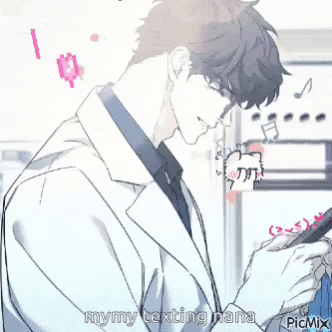 Nana Texting GIF