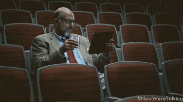Sipping Fred Melamed GIF by NOW WE'RE TALKING TV SERIES