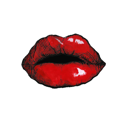 Lips Kisses Sticker by HITRECORD - Find  Share on GIPHY