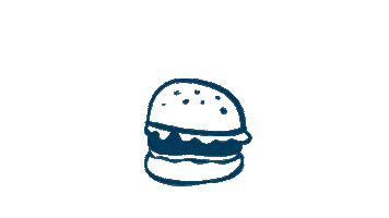 Burger Eat Sticker by Les Burgers de Papa