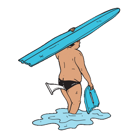 Wipe Out Surf Sticker by Wave Nomad La Union