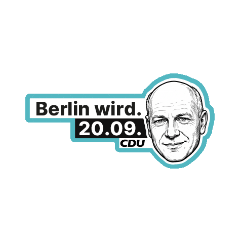 CDU Berlin Sticker