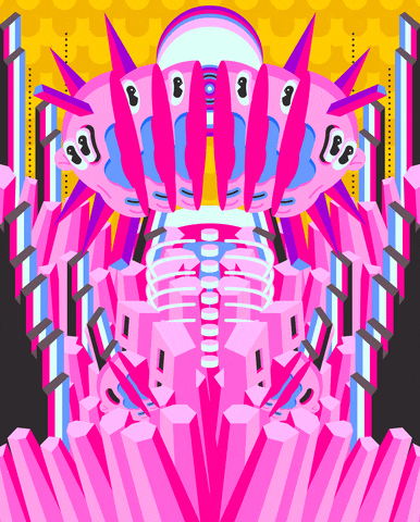 ShallowLagoon trippy psychedelic weird alien GIF