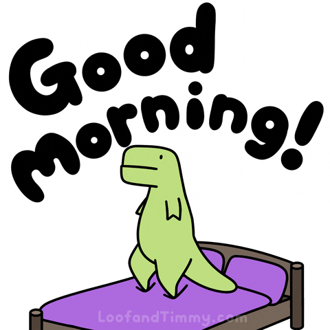 Good Morning Hello GIF by Loof and Timmy