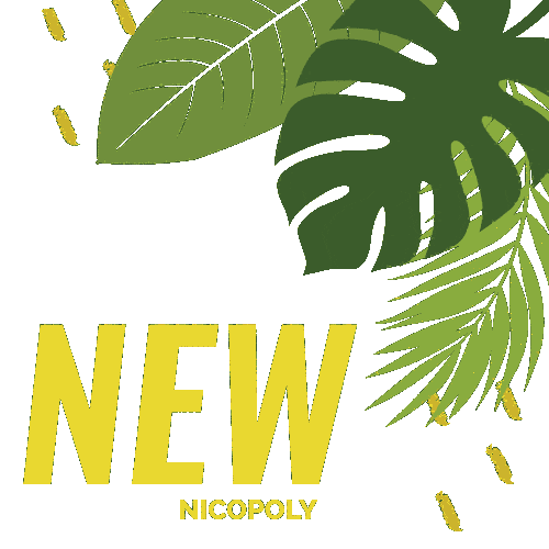 Hojas Sticker by Nicopoly