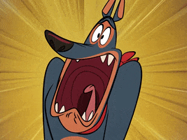Dog Scream GIF by Taffy