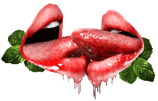 Tongue Kiss Sticker by Thalia