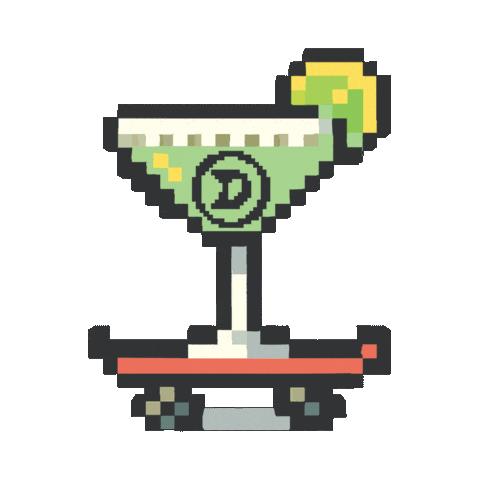 Skate 2D Sticker by Daze Off