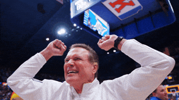 Kansas Basketball Rock Chalk GIF by Kansas Athletics