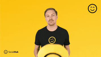 SocialHub smile cool emoji boss GIF